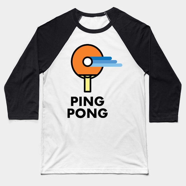 Ping Pong Baseball T-Shirt by Kyle O'Briant
